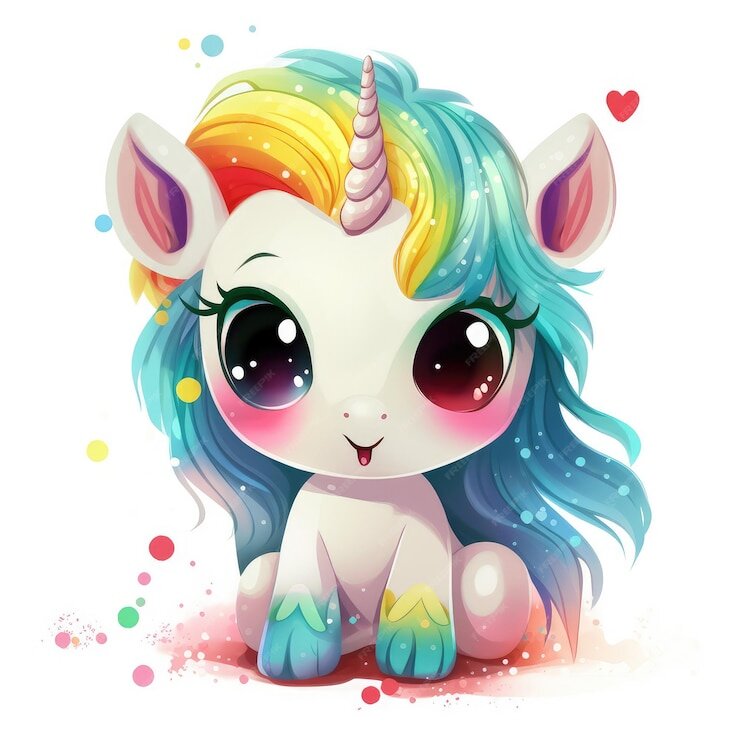 Источник: https://ru.freepik.com/premium-photo/a-cartoon-of-a-unicorn-with-a-rainbow-mane_44809053.htm