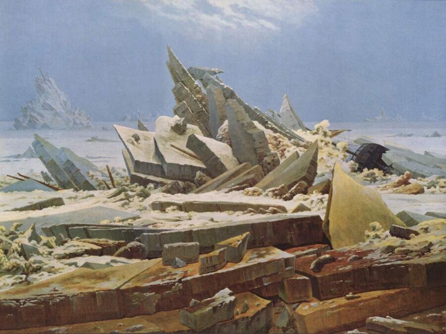    Каспар Давид Фридрих, «Полярное море», 1823 г.
