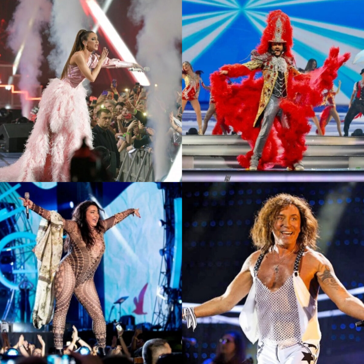 Выбирала самое приличное, иначе бы Дзен ограничил (да, я в курсе, что Киркоров "изменился", Лолита "перестала давать концерты", а Леонтьев ушёл со сцены. Они тут для общей картины)