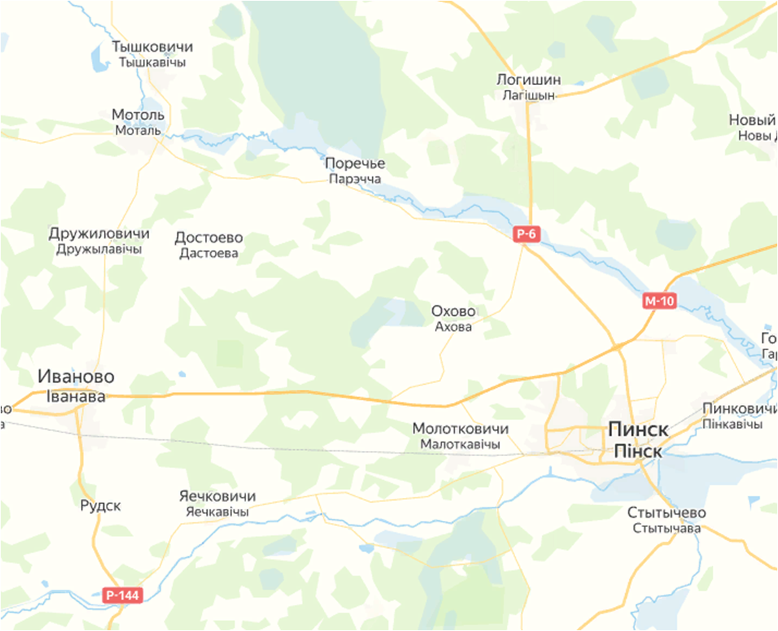 Достоево. Яндекс.Карты