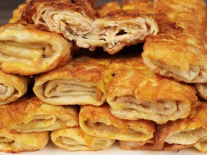 Всего лишь фарш и тонкий лаваш, но до чего же вкусная получается закуска: семья готова есть ее ежедневно