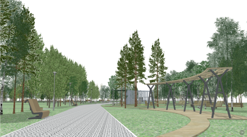    Эскизы благоустройства парка им. Ленина. Источник: barnaul.org