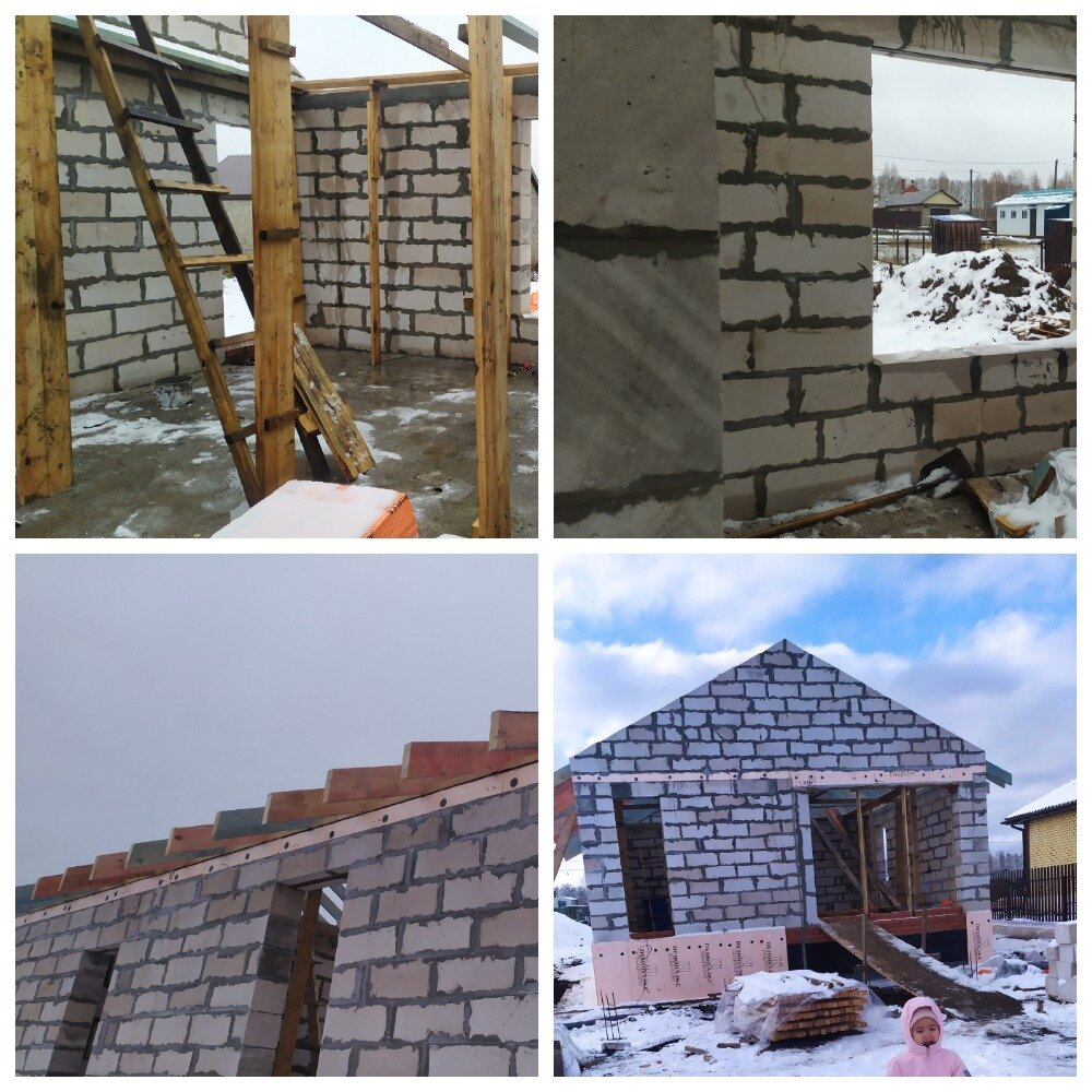 Как всегда, неожиданно выпал снег через неделю после укладки блока