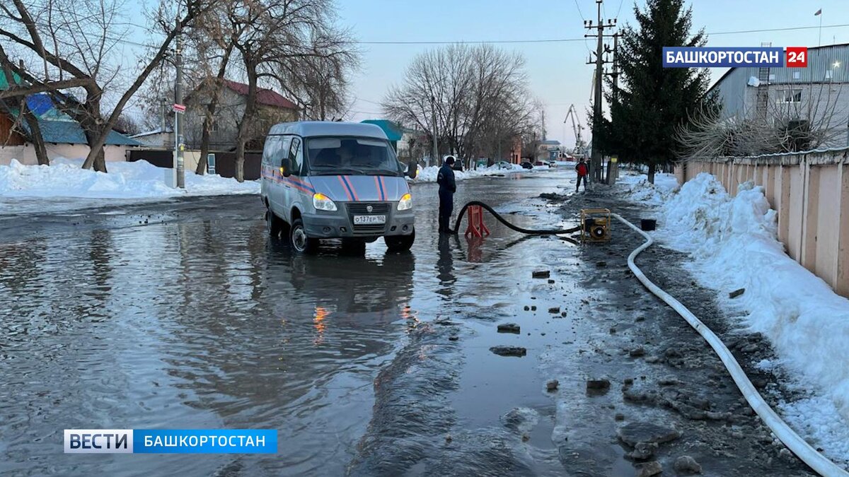    Свыше 700 кубометров воды: в уфимской Нижегородке улицы затопило талыми водами