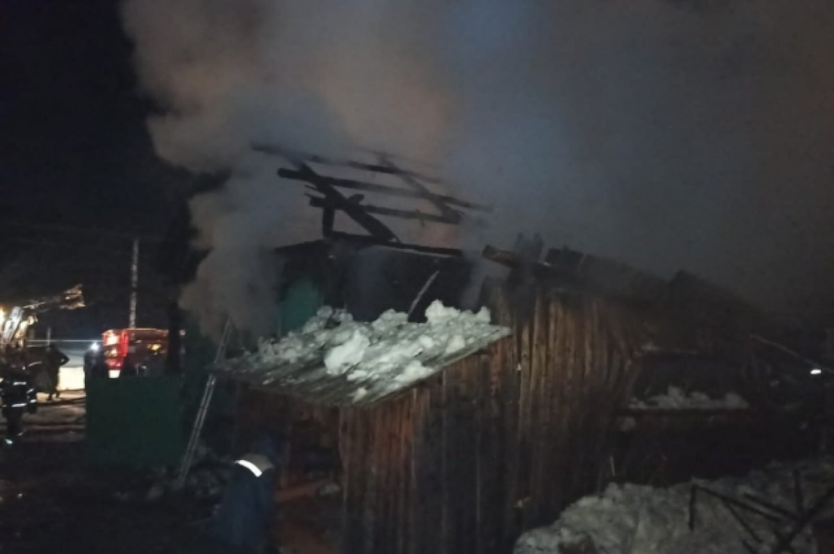    В Башкирии произошел пожар в доме семьи с 5 детьми