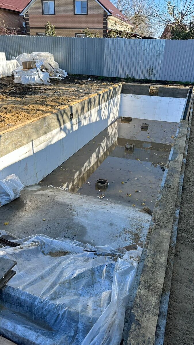 Этап строительства чаши