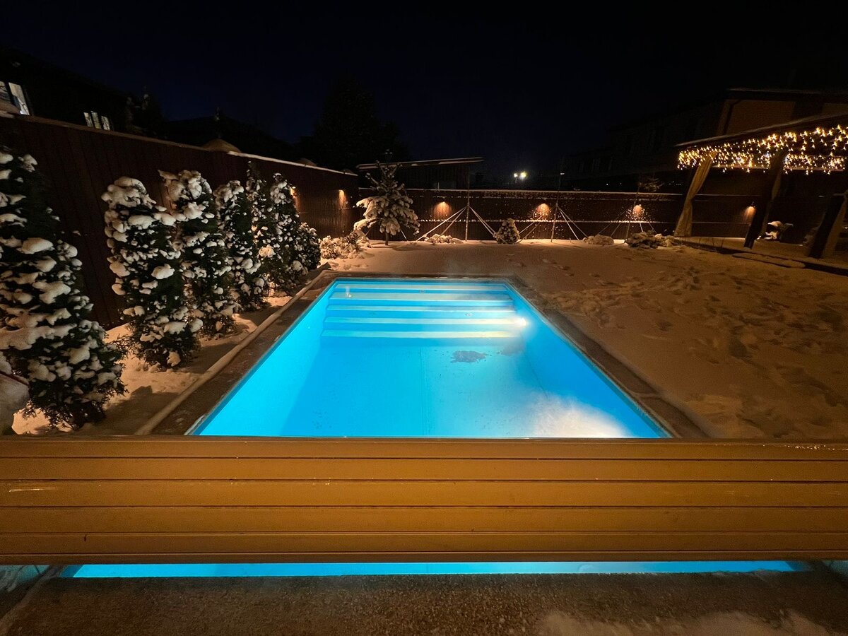 Бассейн готов к использованию 