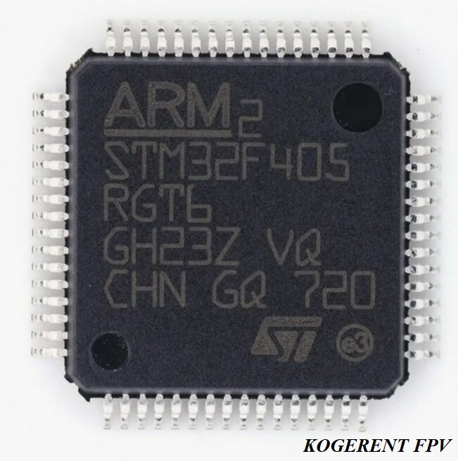 Рис. 2 Микроконтроллер STM32F405RGT6