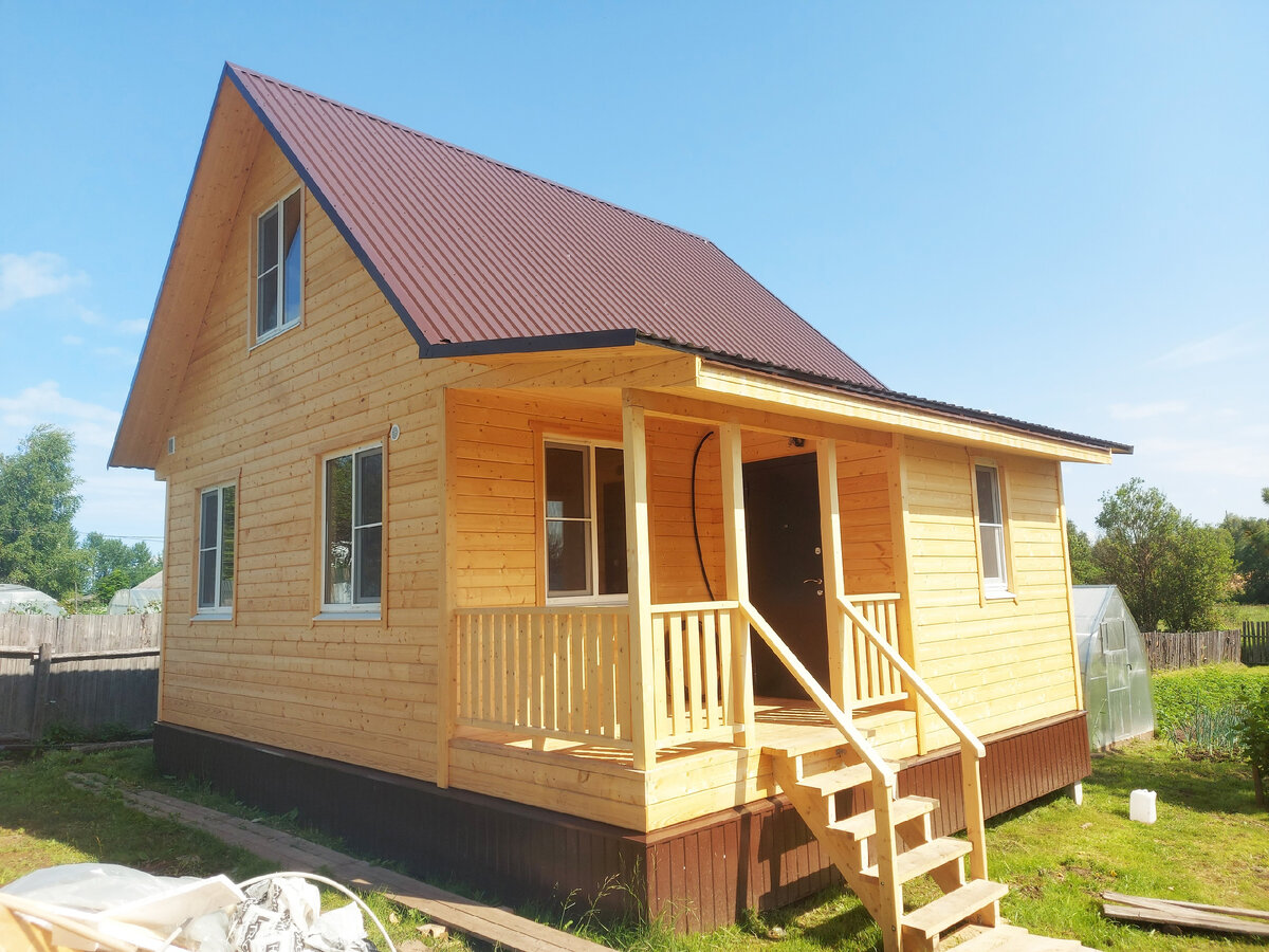 Каркасный дом на этапе внутренней отделки