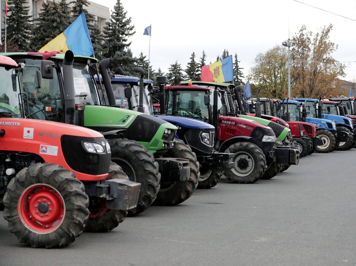    Протесты фермеров в Кишиневе© Sputnik / Дмитрий Осматеско