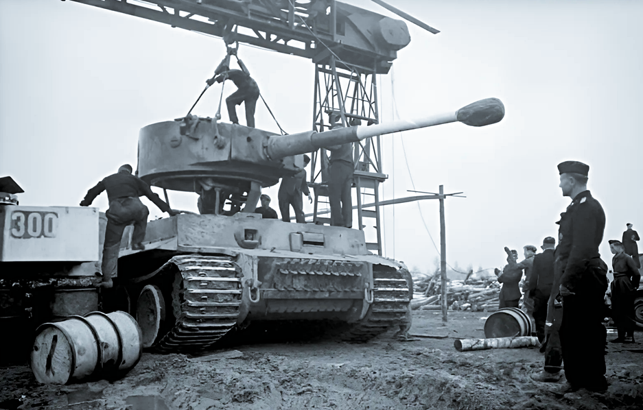 Двор танкового ремонтного завода вермахта в годы ВОВ.