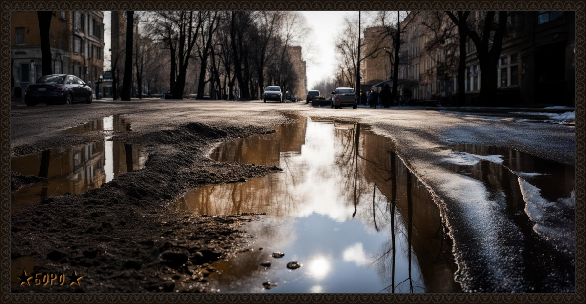Весна в городе.