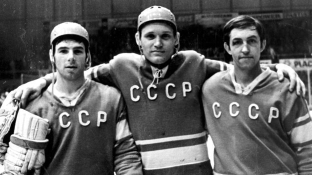 Валерий Харламов, Владимир Петров, Борис Михайлов. Фото Анатолий Бочинин