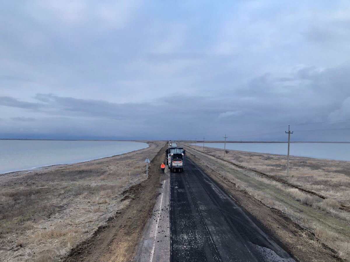 Автомобильная дорога возле населенных пунктов Каланчак— Хорлы будет полностью отремонтирована в 2024 году.