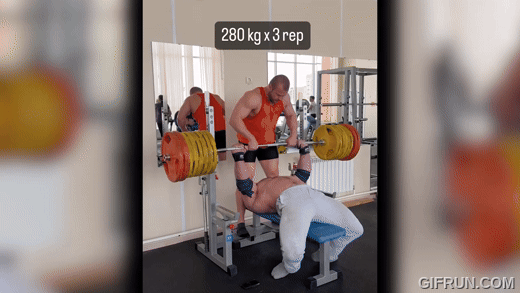 280 кг на 3 повторения