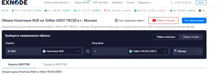 Мониторинг обменников Exnode