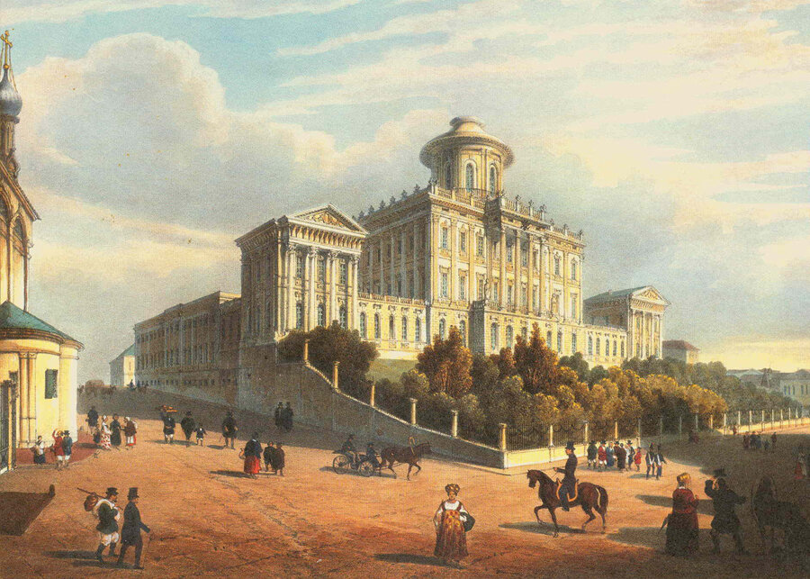 Пашков дом, картина XIX века. Источник: wikipedia.org