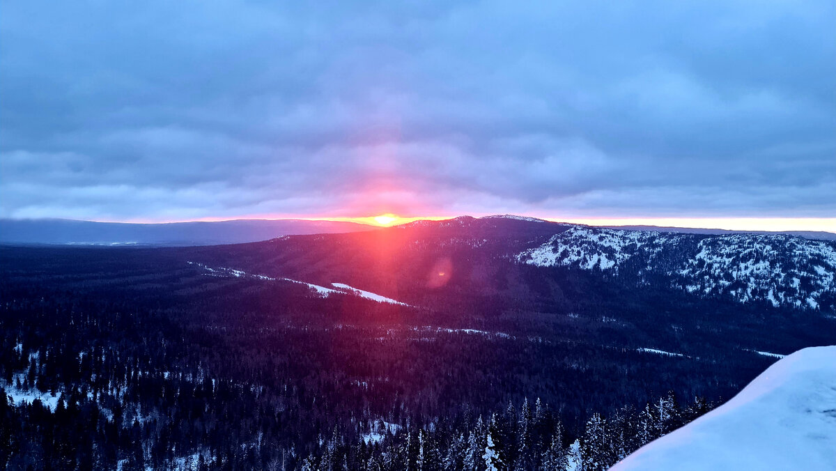 Рассвет на второй сопке - Бараньи Лбы, март 2024 