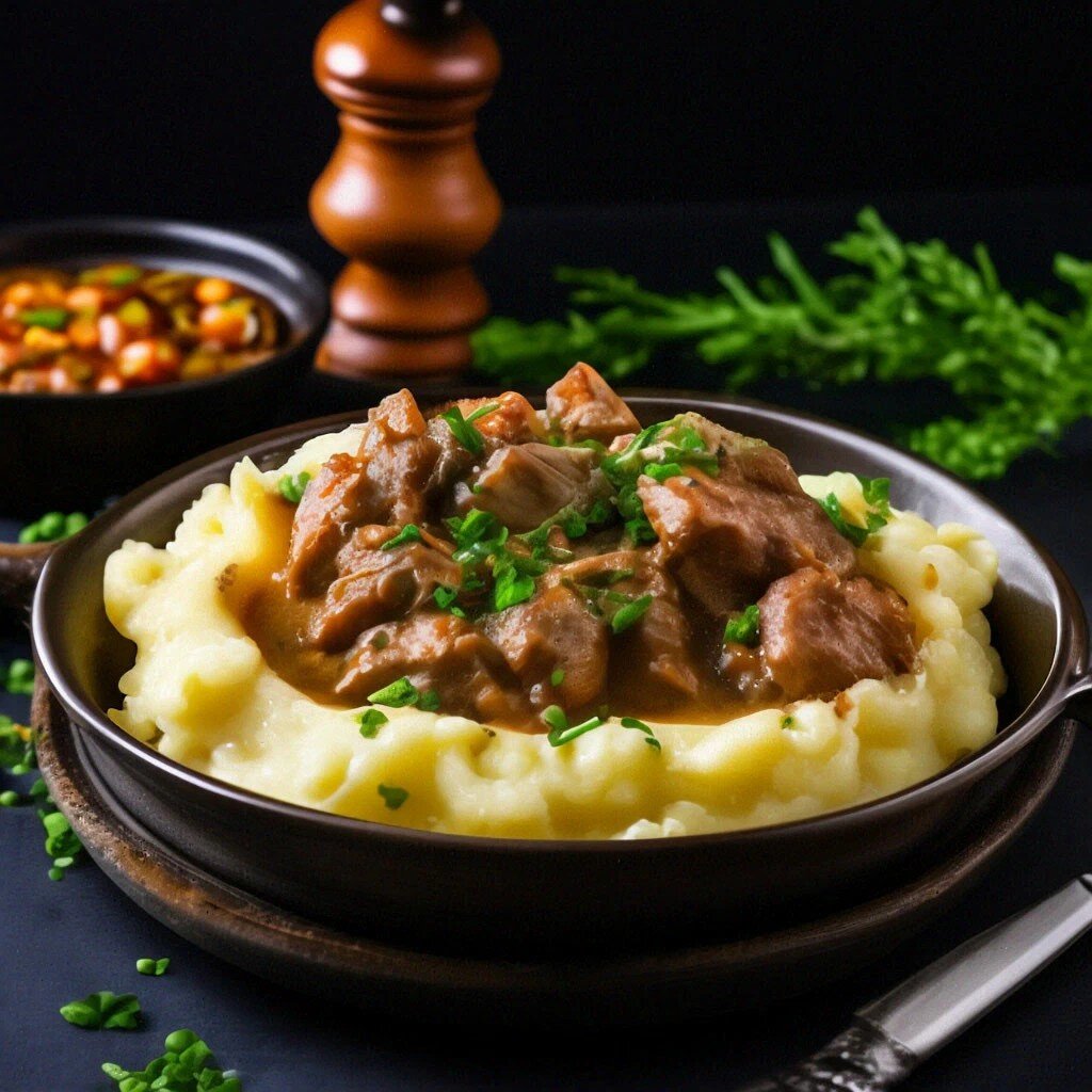 Блюдо фрикасе. 