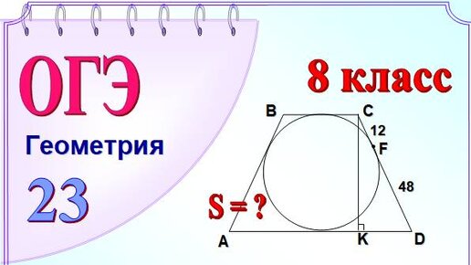 В равнобедренную трапецию вписана окружность. Найдите площадь трапеции