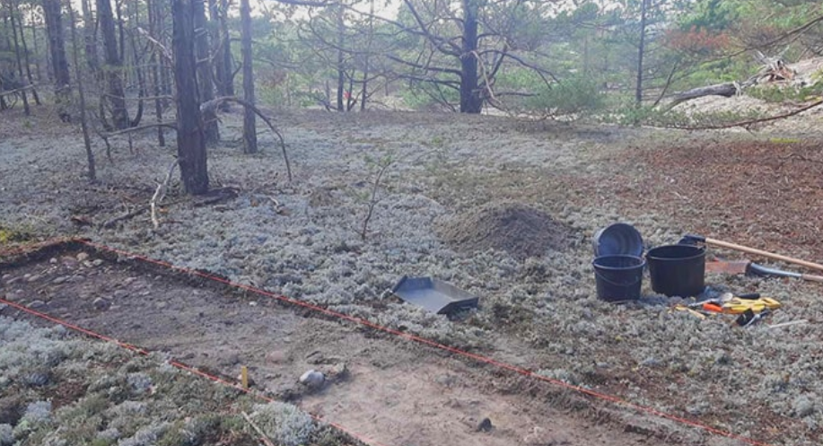 Археологические раскопки на месте предполагаемой стоянки охотников на тюленией