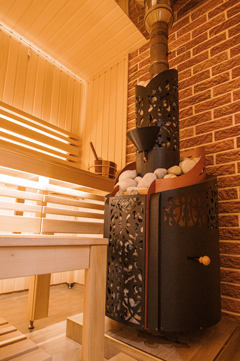 Чугунная печь Арабская Ночь: баня и сауна 2 в 1