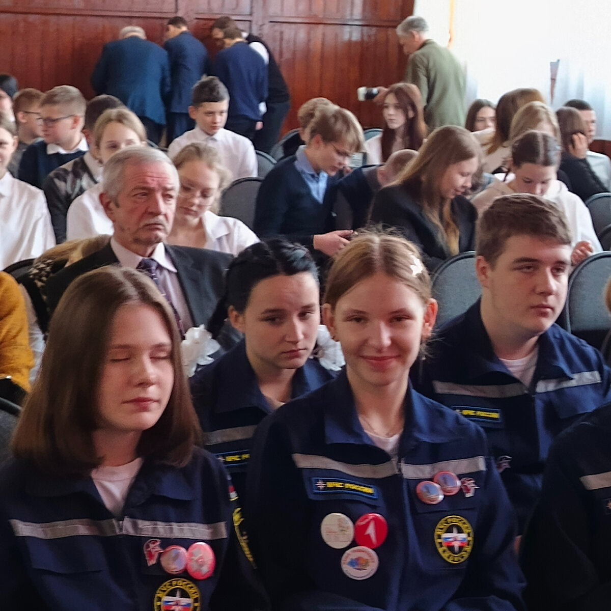 Ученики школ Черняховского муниципалитета на УРОКЕ МУЖЕСТВА проекта "Первые в логове врага".