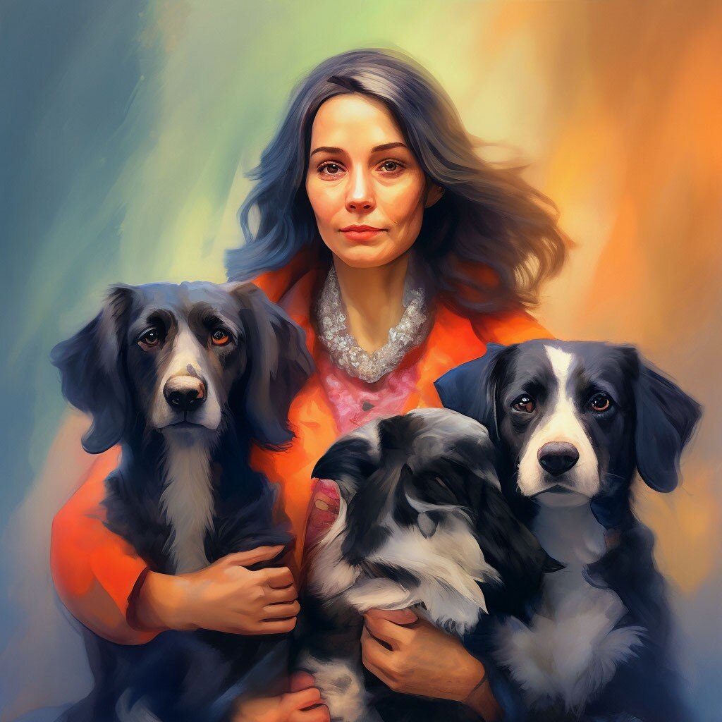 Женщина с собачками 