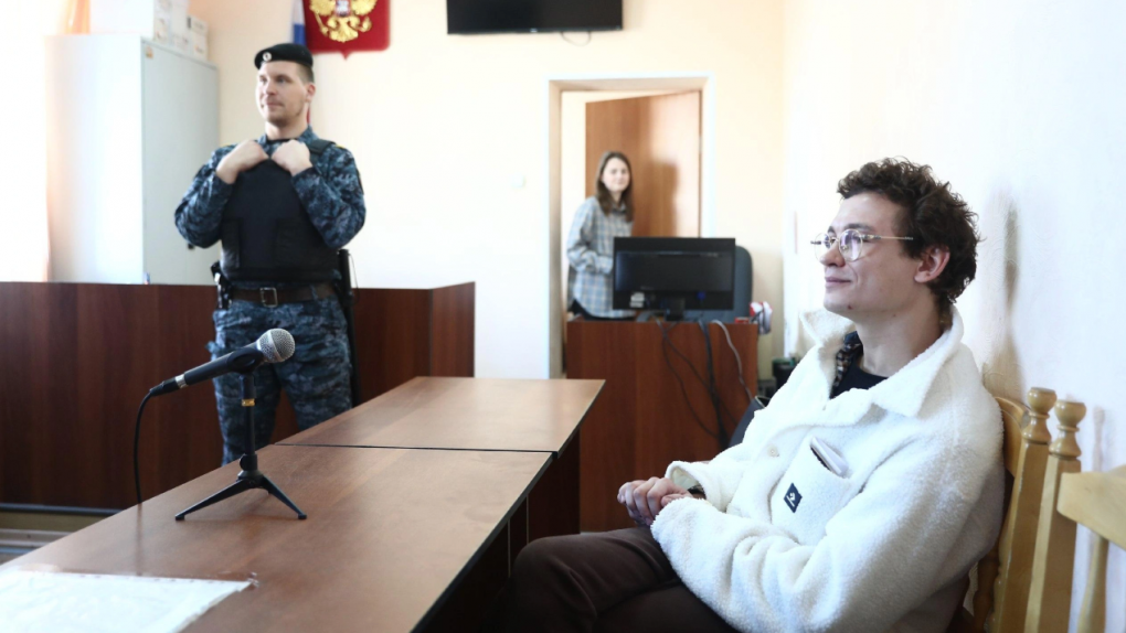 Никита Кологривый на суде. Фото из сетей интернета