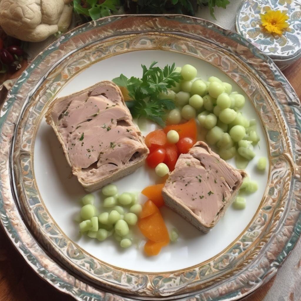 Паштет из куриной печени - красивое оформление