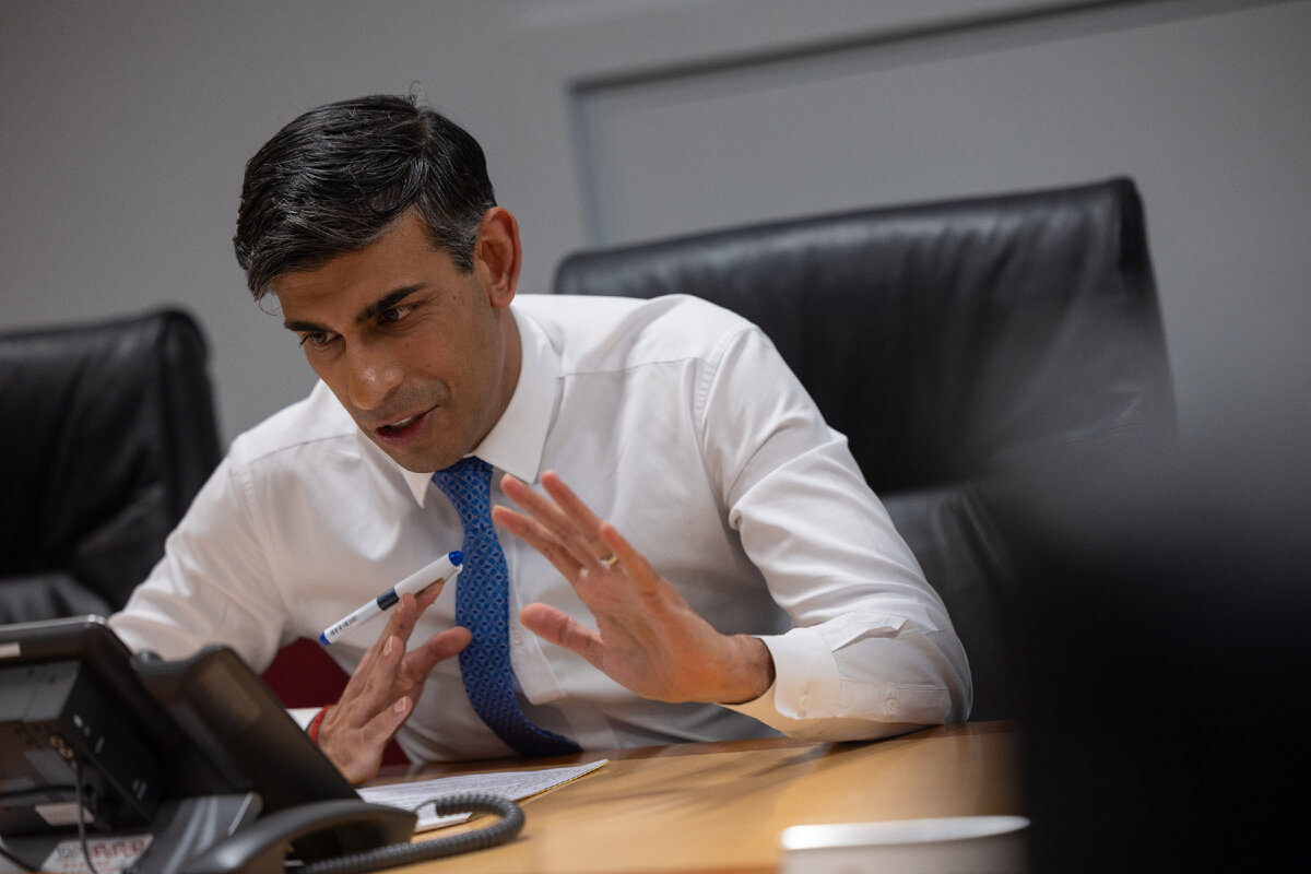 Премьер-министр Великобритании Риши Сунак. Фото:  Li Ying/Globallookpress