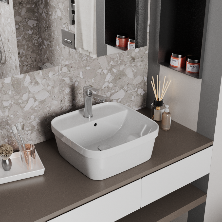 раковины бренда D&K изготовлены из сантехнического фарфора