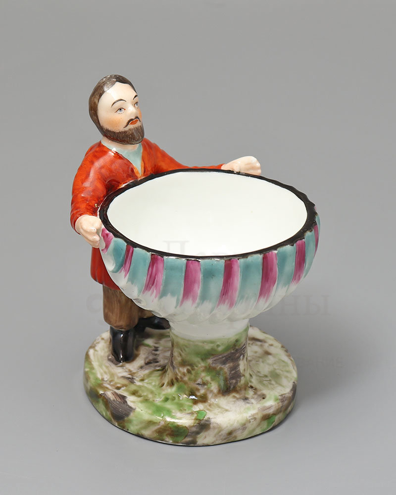 Старинная фарфоровая солонка, частный завод, Гжель, кон. 19 в. Фото с нашего сайта dvaveka.ru