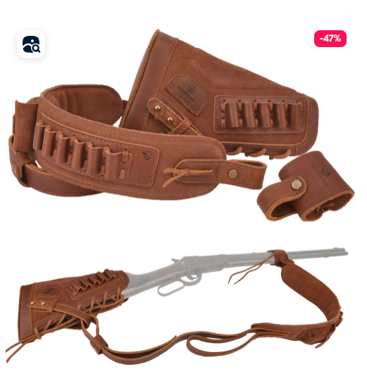 Кожаный приклад и крепежи для ременя винтовки Winchester