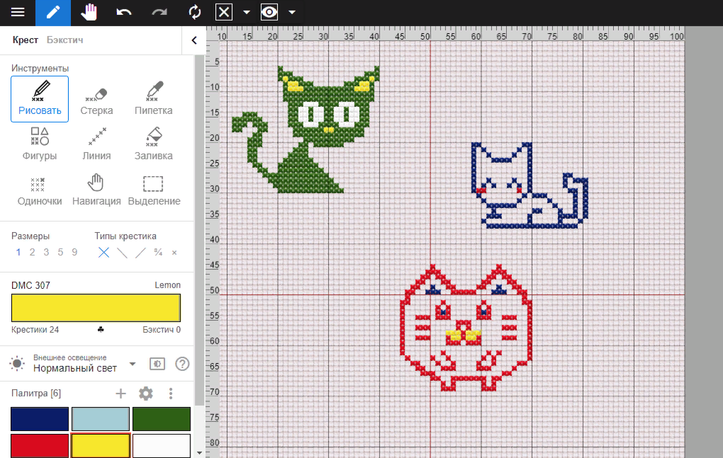 Авторские схемы вышивки крестом