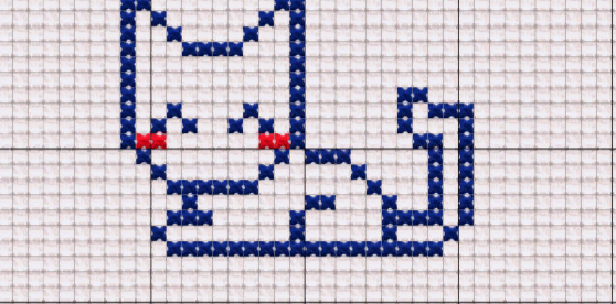 Схема вышивки крестом "Кот"