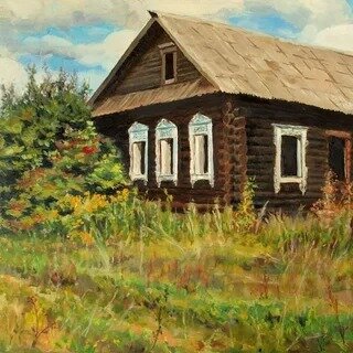 Деревенская изба.