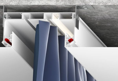 Универсальная конструкция из профиля, с помощью которой создается ниша для карниза под шторы или жалюзи. Конструкцию можно смонтировать центре комнаты для разделения пространства на зоны.