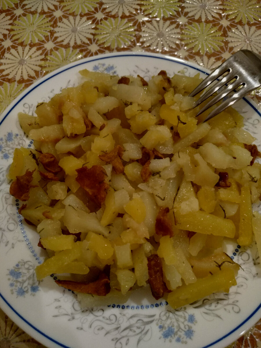 Лисички использовала замороженные