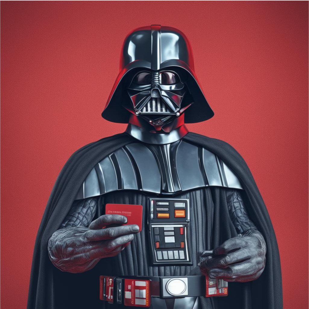 Дарт Вейдер изучает секреты использования кредитной карточки