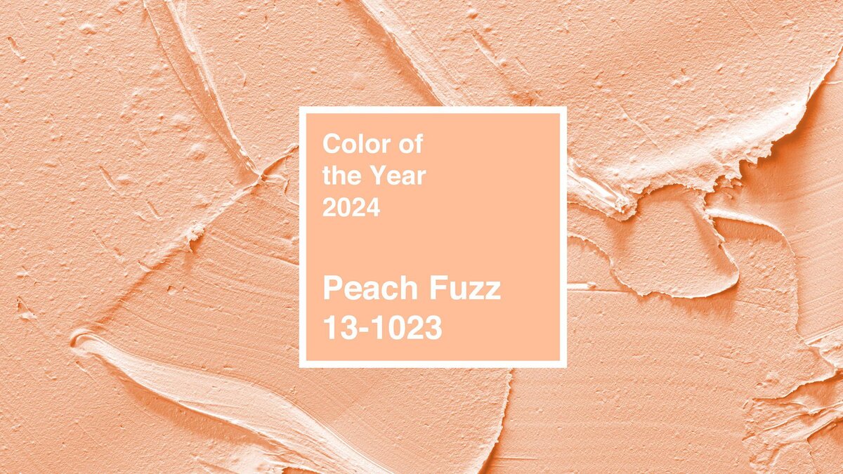 Peach fuzz в интерьере 2024