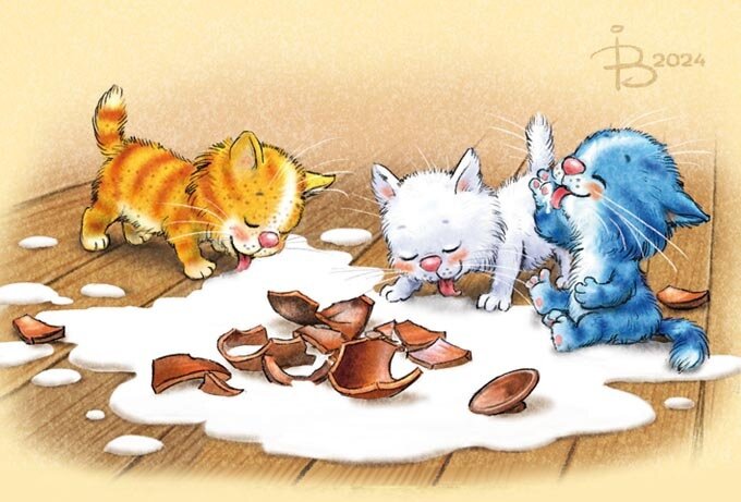 очаровательные котята Рины Зенюк. Не в тему, но такие хорошенькие.