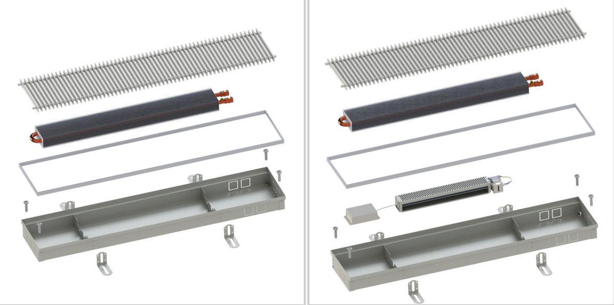 Конвекторы ITTZ (слева) и ITTBZ (справа).