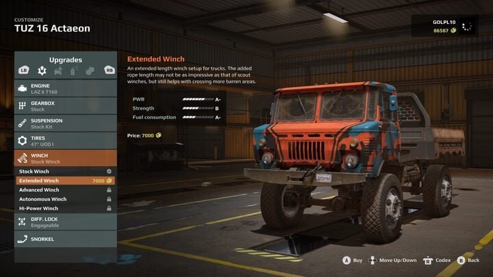 ✅Как и подобает игре, ориентированной на реалистичное вождение по бездорожью, Expeditions A MudRunner Game позволяет игрокам модифицировать многие части и системы своего автомобиля.-8