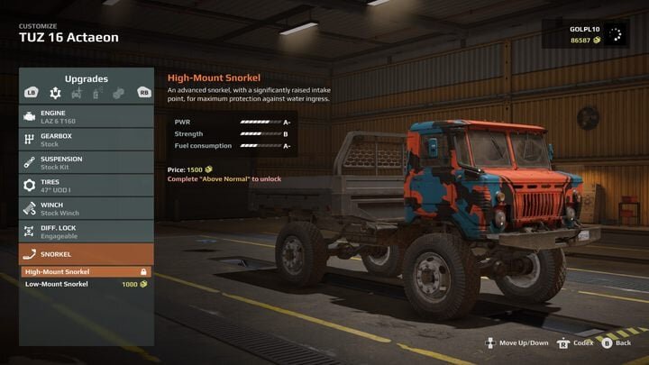 ✅Как и подобает игре, ориентированной на реалистичное вождение по бездорожью, Expeditions A MudRunner Game позволяет игрокам модифицировать многие части и системы своего автомобиля.-10