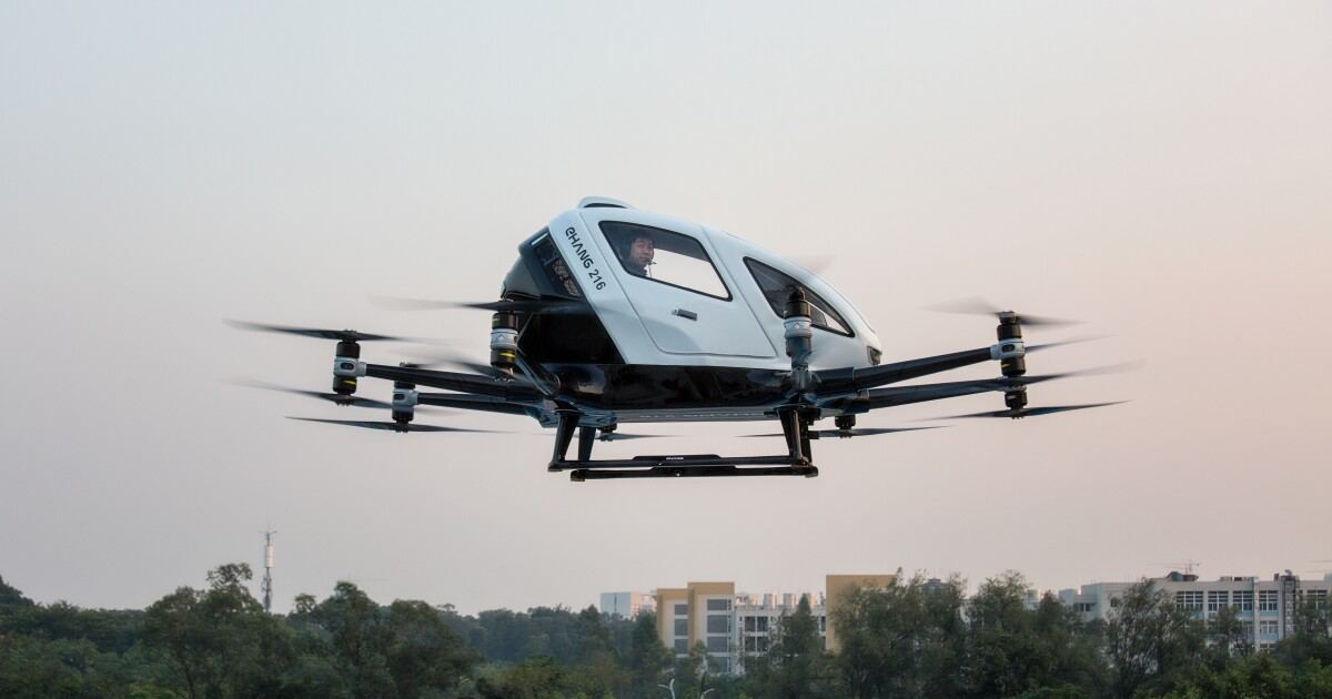 Летающее такси EH216-S уже скоро над дорогами Дубая.