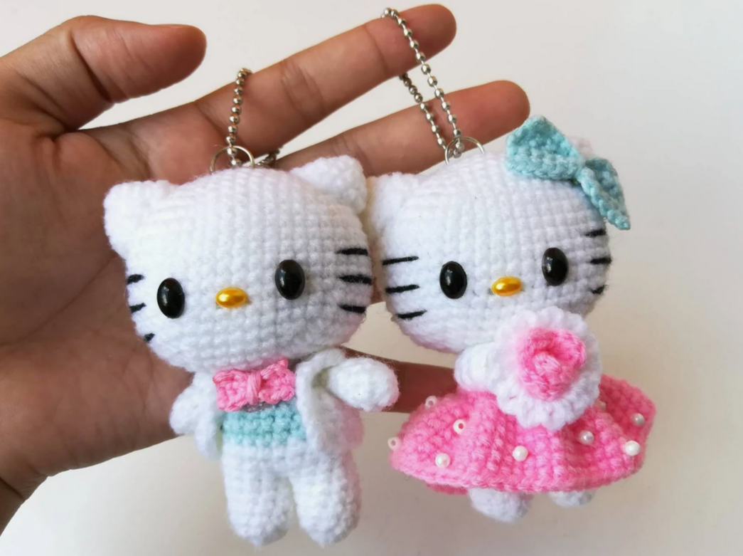 схем амигуруми на русском: Кошка Hello Kitty крючком