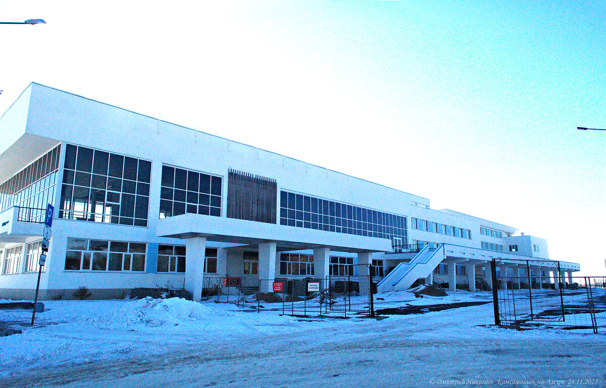 Речной вокзал г. Комсомольска-на-Амуре, ноябрь 2023 г.