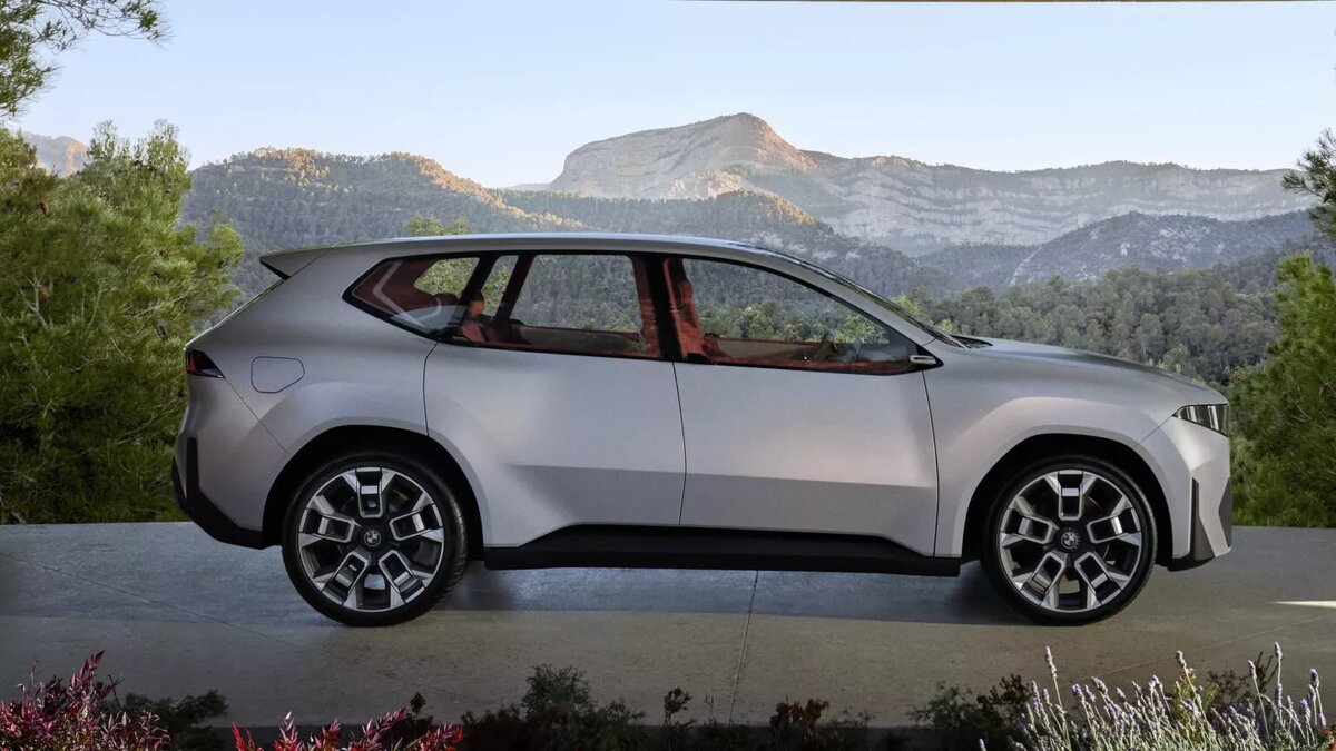 Новый по названию и философии дизайна, BMW Vision Neue Klasse X заменит iX3 в следующем году.-16