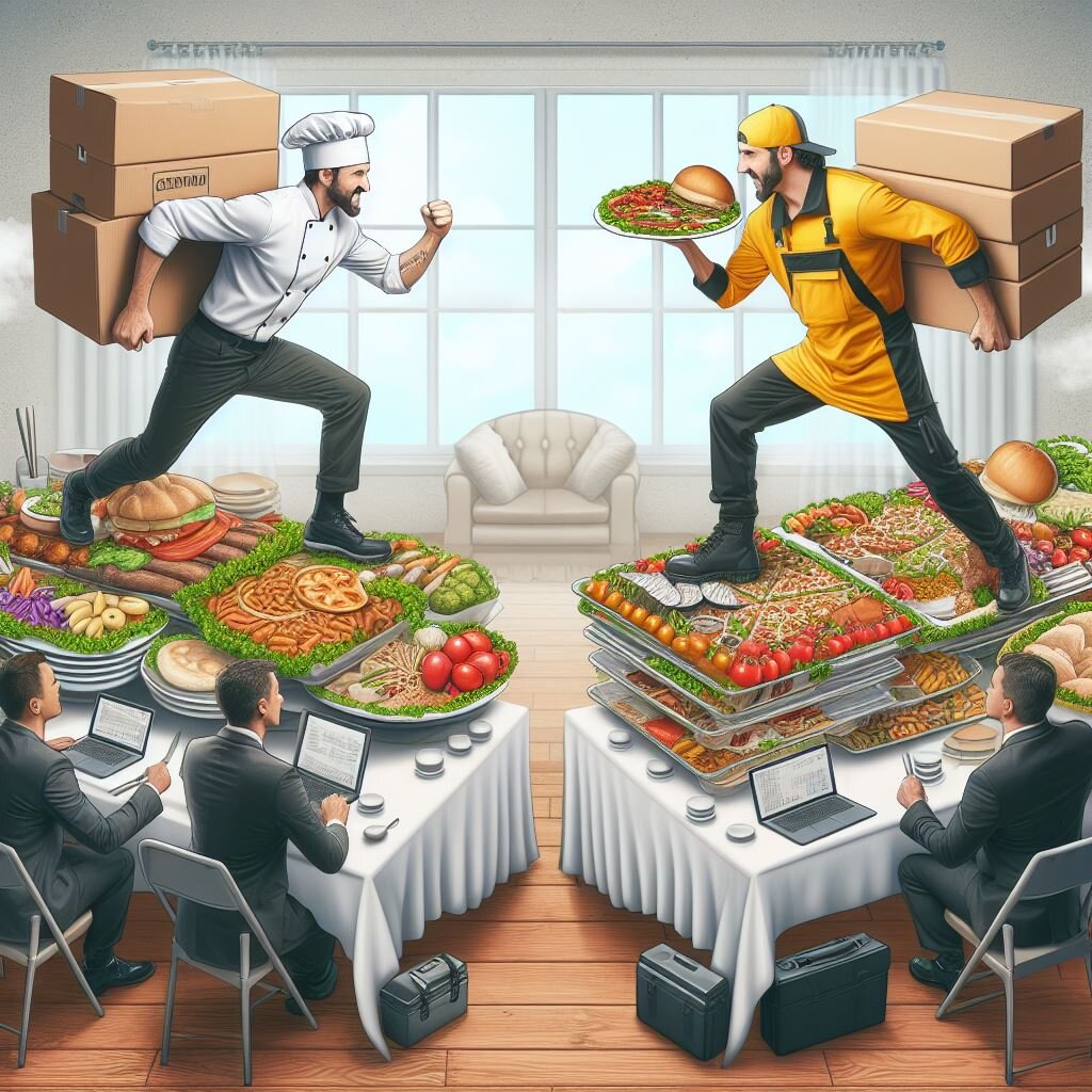 Курьер против общепита